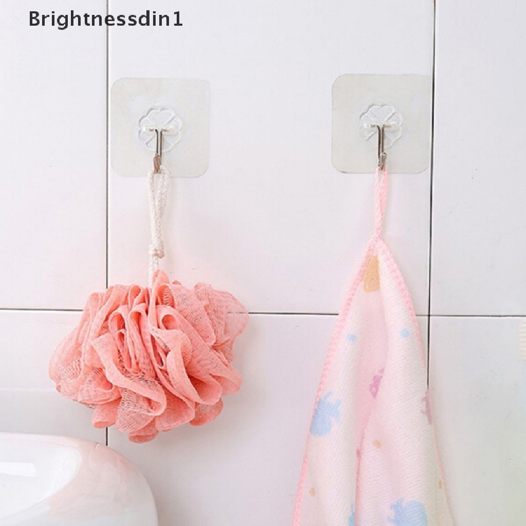 [Brightnessdin1] 3x Gantungan Hook Dinding suction cup sucker Transparan Kuat Untuk Kamar Mandi Dapur  Butik