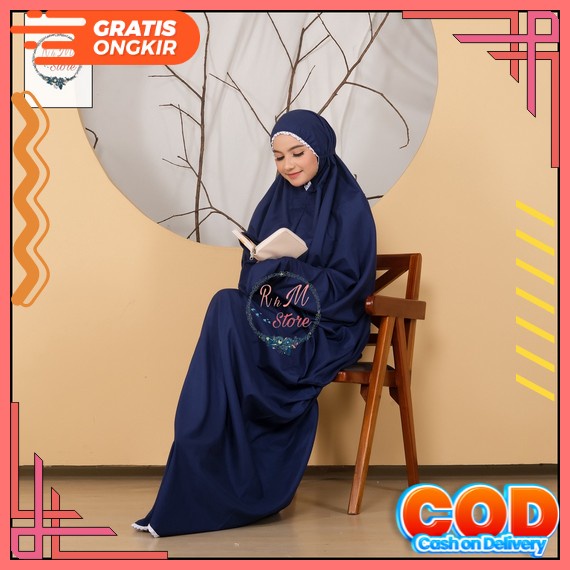 Mukena Terusan Dewasa Bordir Bunga Rose Love Mukenah Lajuran Dewasa Mungkena Dewasa Bahan Adem Muken