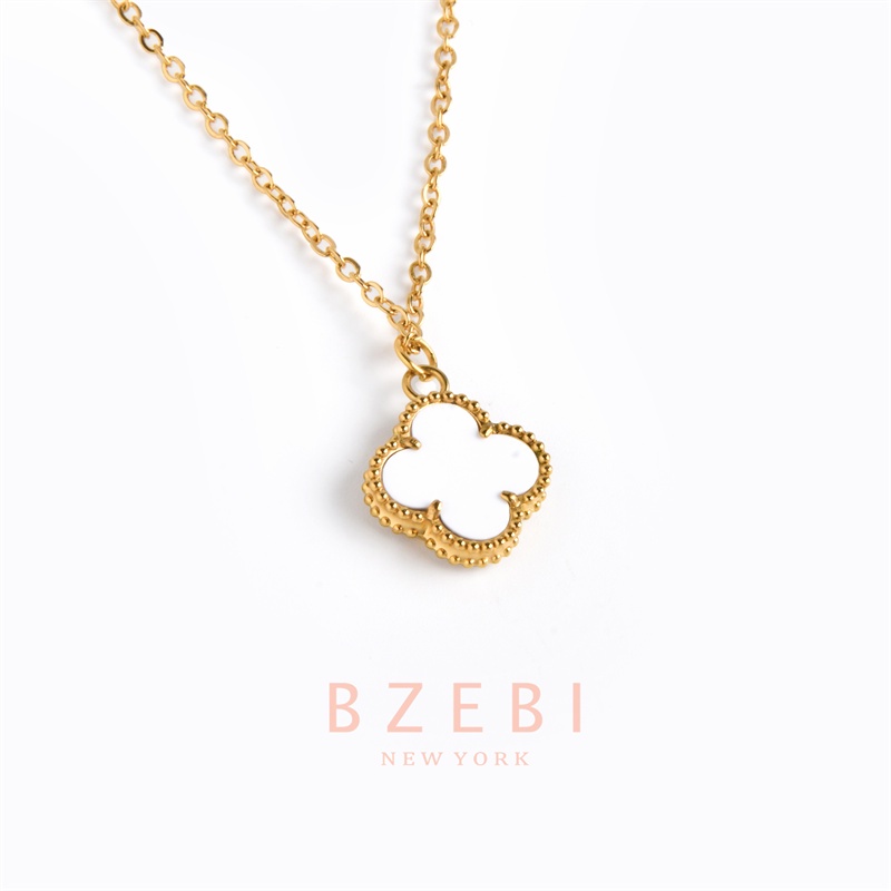 Bzebi Kalung Emas 18k, Kalung Baja Titanium, Kalung Liontin Berlian, Anti Karat, Aksesoris Fashion Wanita Perhiasan Gaya Korea, Hadiah Ulang Tahun Dengan Kotak Eksklusif 1124n