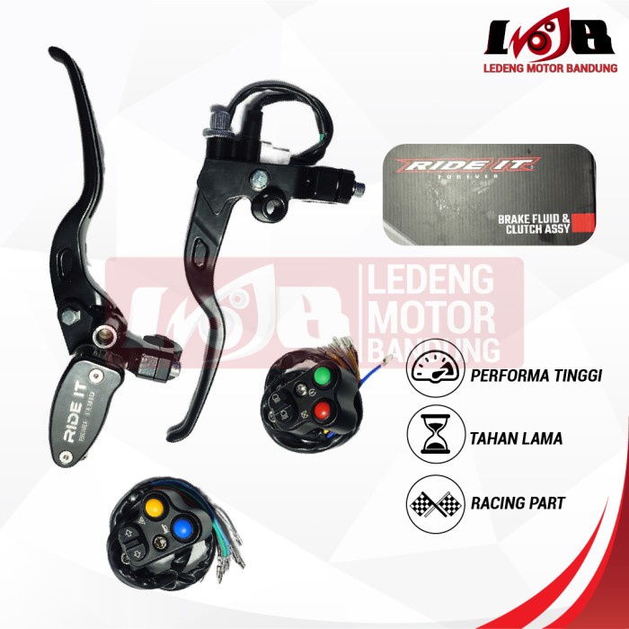 Ride IT 1 Set Master Rem + Handle Kopling Universal Motor Matic Bebek