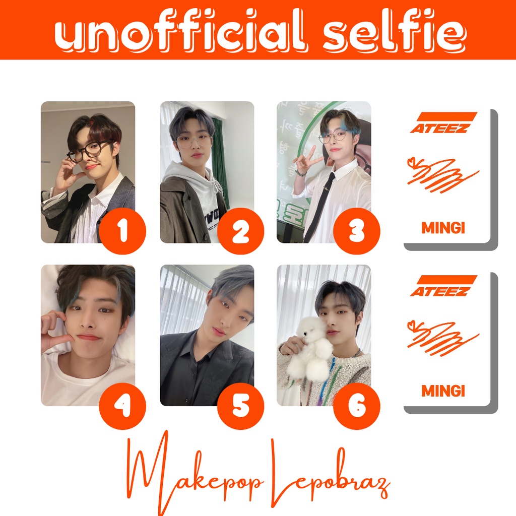 [PART 1] [MIN. 5 PC] ATEEZ UNOFFICIAL SELFIE - BOYFRIENDABLE PC HONGJOONG JONGHO MINGI SAN