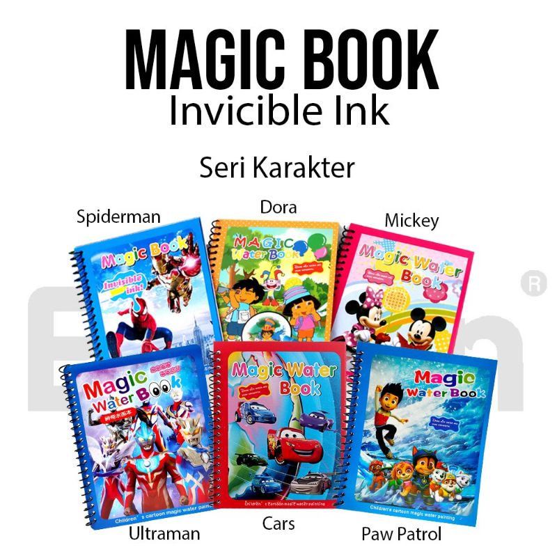 magic water book / buku mewarnai ajaib