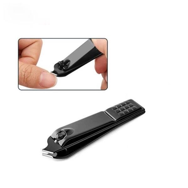 Gunting Kuku Bentuk Miring Side Nail Clipper Stainless Steel Alat Pemotong Kuku Tajam Manicure Pedicure