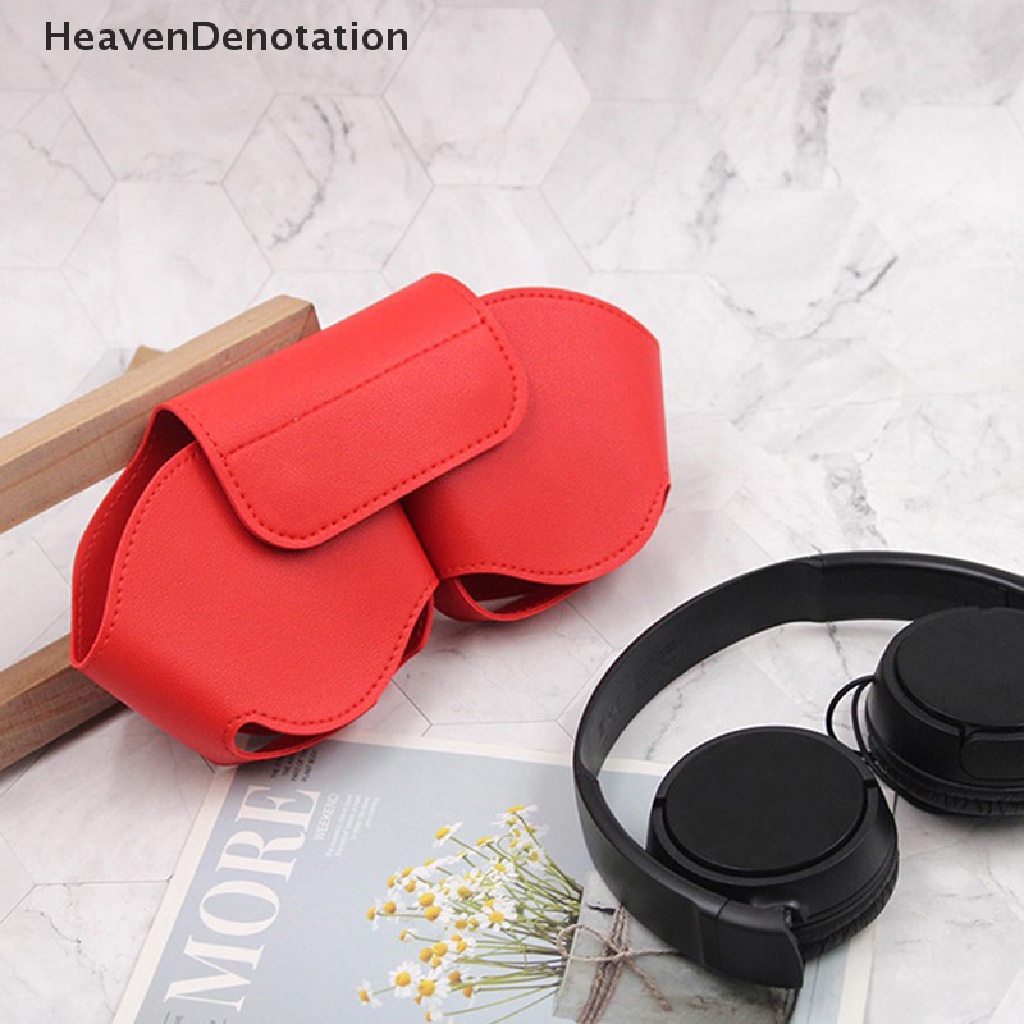 [HeavenDenotation] 1pc Lembut Tahan Lama Tahan Aus Case Anti Gores Tahan Air Portabel Pelindung PU Cover Kantong Untuk Airpods Max Headset HDV
