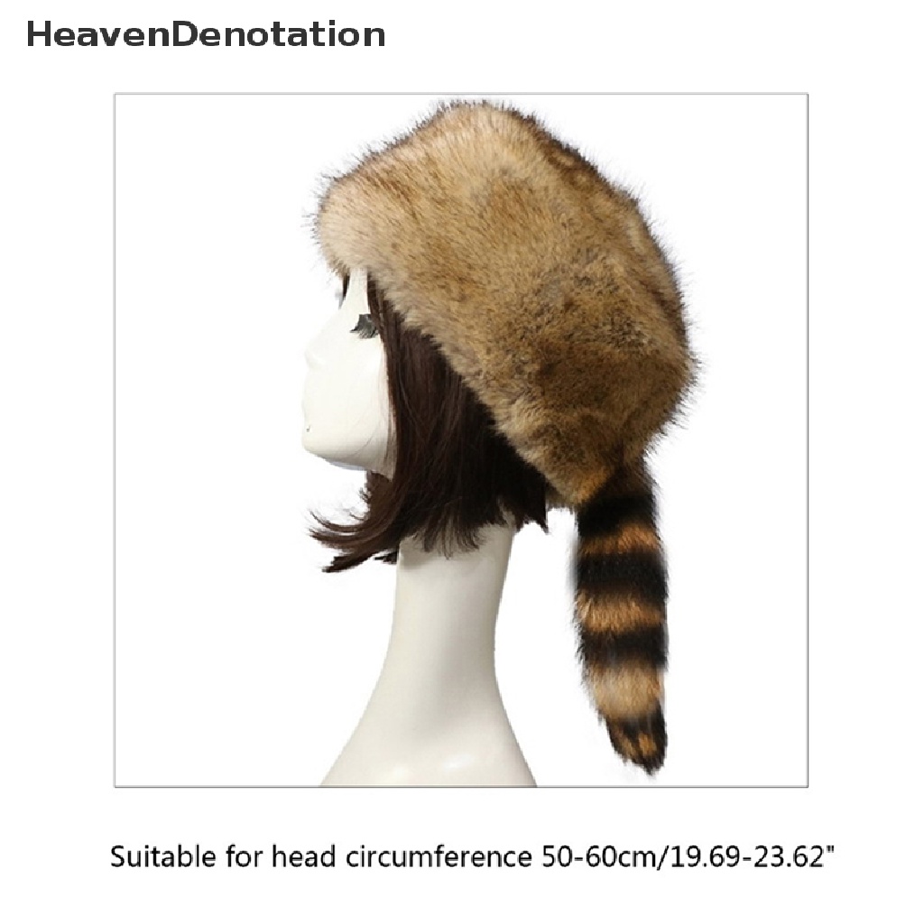 [HeavenDenotation] Fashion Windproof Faux Fur Cossack Style Rusia Wanita Musim Dingin Ski Earflap Hat HDV