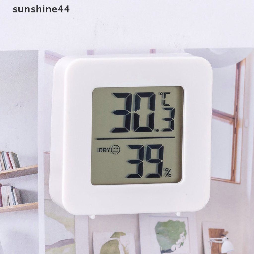 Sunshine Digital Electronic Thermohygrometer Indoor Mini Thermometer Hygrometer Basah Kering Kamar Bayi Dinding Kamar Pengukur Suhu ID