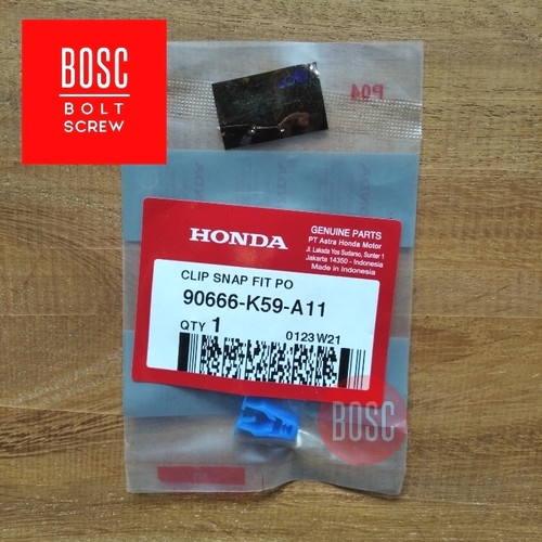 CLIP SNAP FIT(PO) KLIP COVER KAPER BIRU .90666K59A11 90666-K59-A11