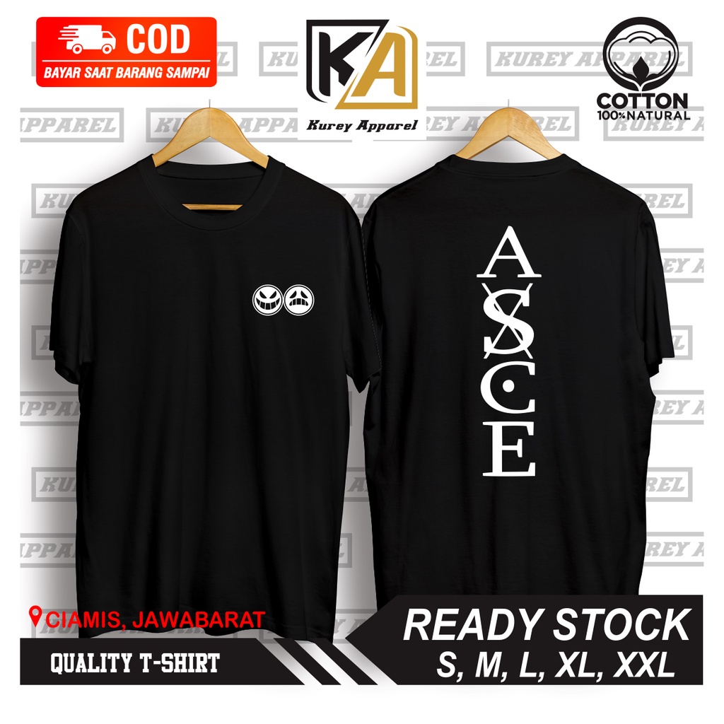 BAJU KAOS ANIME ONEPIECE ONE PIECE ACE TERLARIS - KUREYAPPAREL