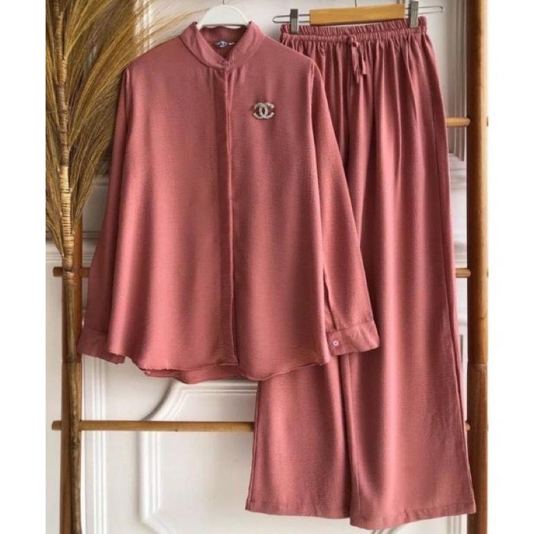 Hannaa Set Ld 110-120 // Balila Set Ld 110 Crinkle Premium / Setelan Balila / Setelan Polos / Setela