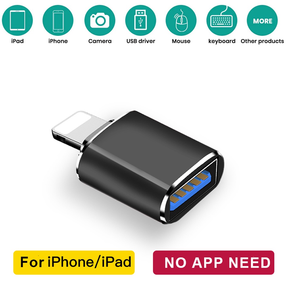 【LIPI】(Ready Stock) Adaptor Otg Usb 3.0 Ke Usb Disk Untuk for ios 13 / ipad iphone