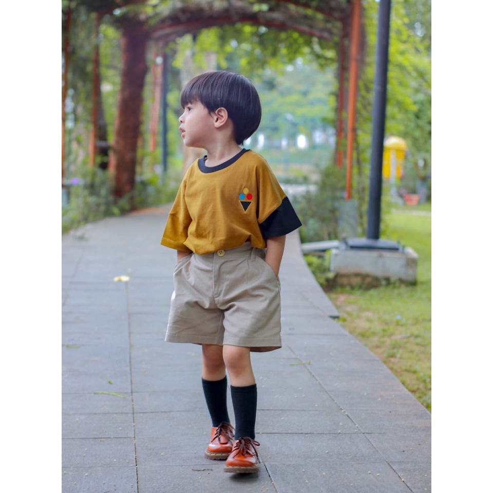 Yameena Kids Short Pants Sakha Pakaian Bawahan Celana Pendek Anak Laki Laki By Yameenakids