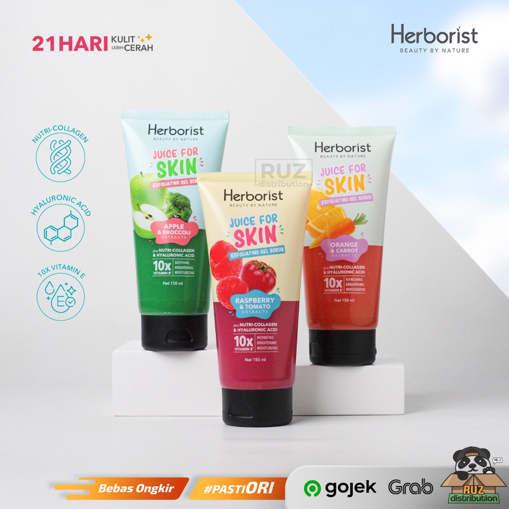 Herborist Juice For Skin Exfoliating Gel Scrub 150ml