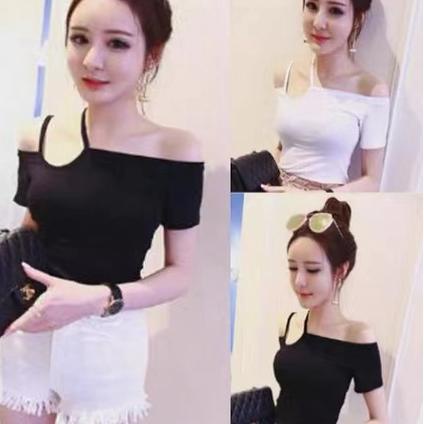Bisa Cod - T-shirts Sabrina /Atasan Kaos Sabrina Lengan Pendek 1399 Terbaik 