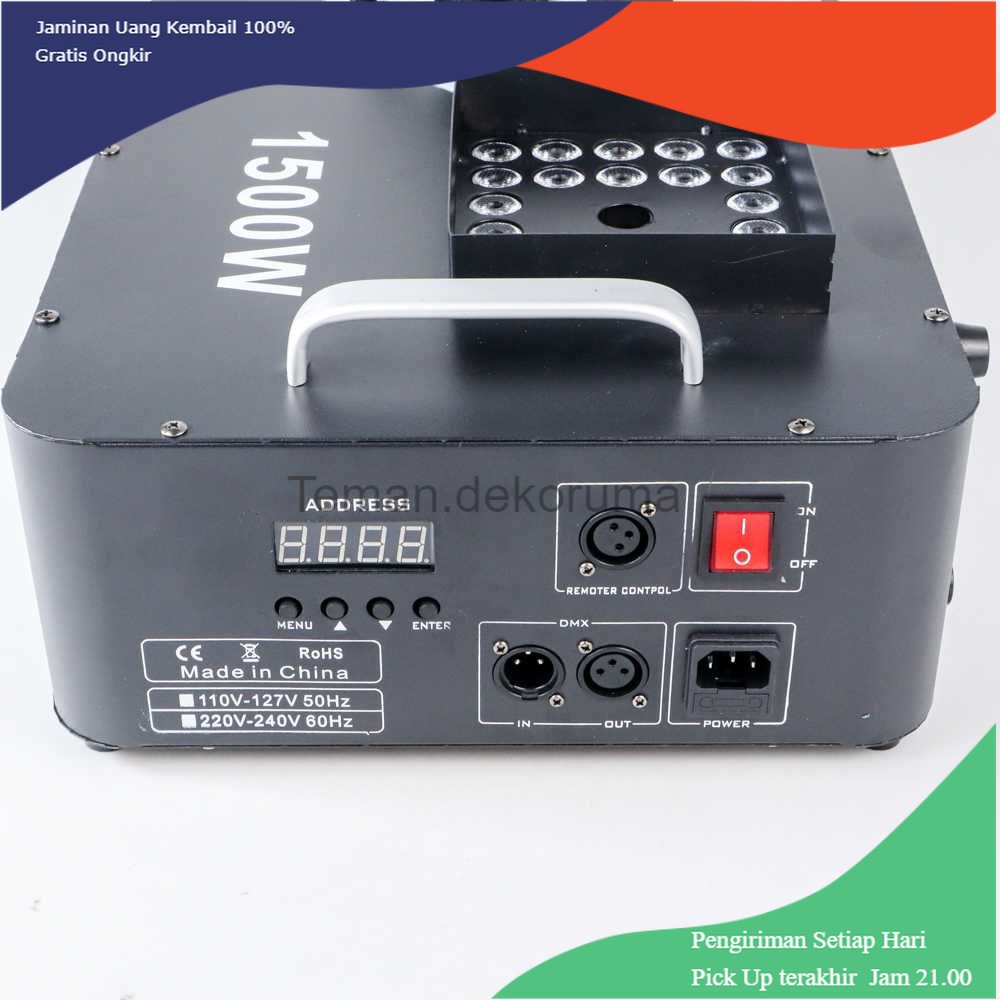 TD - LMP SHOW TIME Sistem Fogger Panggung Stage DMX 1500W with RGB 24 LED - CHX302