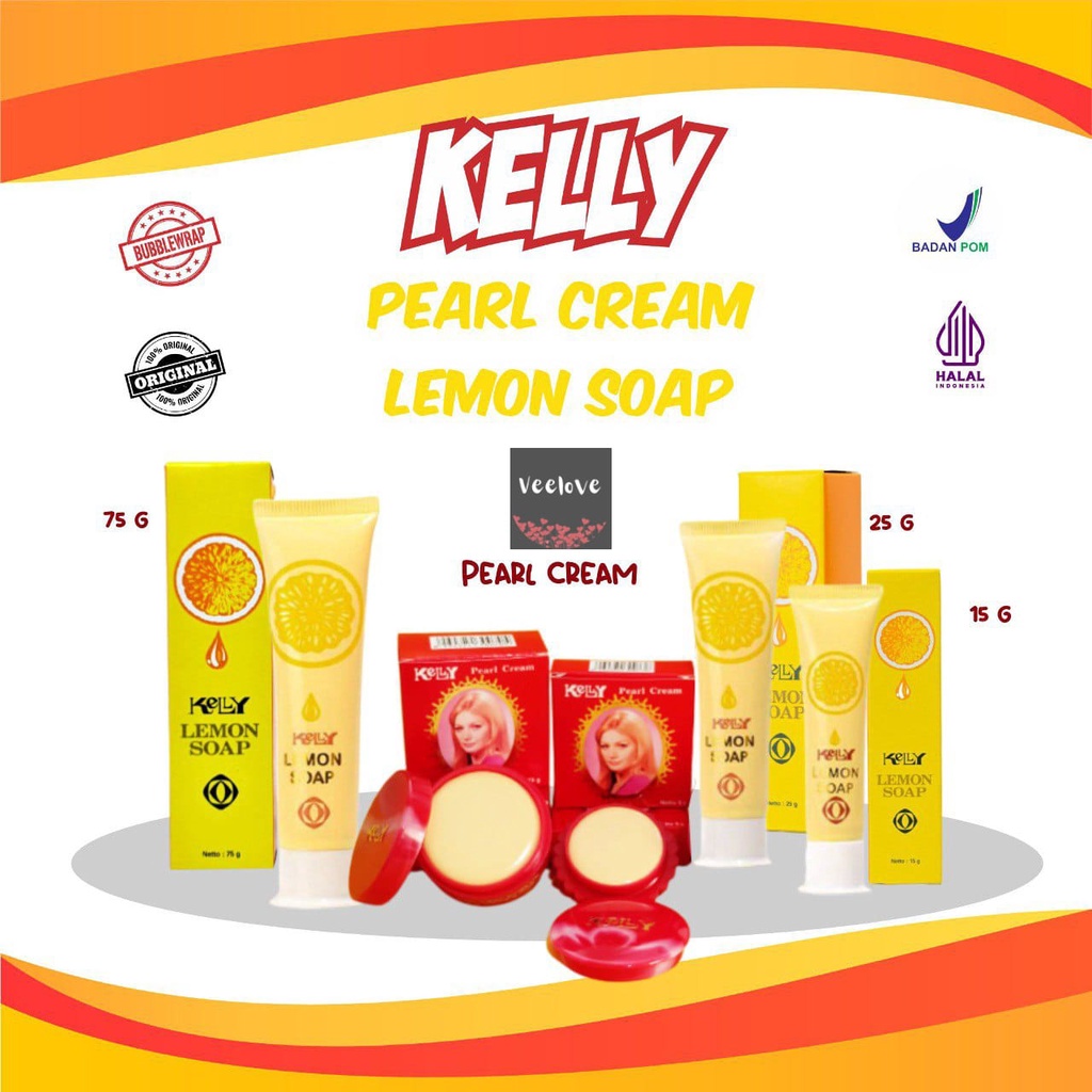 KELLY Pearl Cream - Kelly BPOM / Kelly Lemon Soap