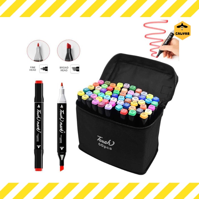 

Terlaris Spidol Warna Multifungsi Dual Side Fine Art Brush Pen Art Marker Set