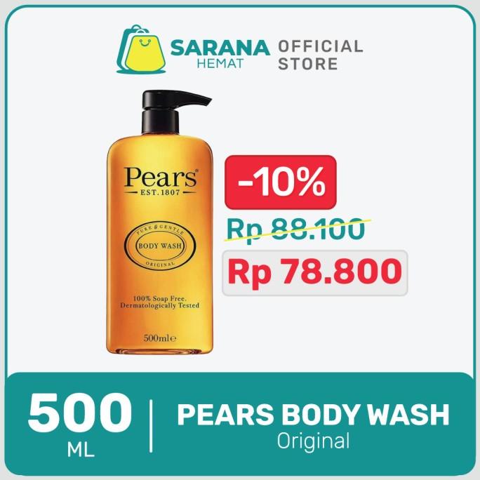 TERBAIK PEARS PURE & GENTLE BODY WASH ORIGINAL 500ML BERKUALITAS