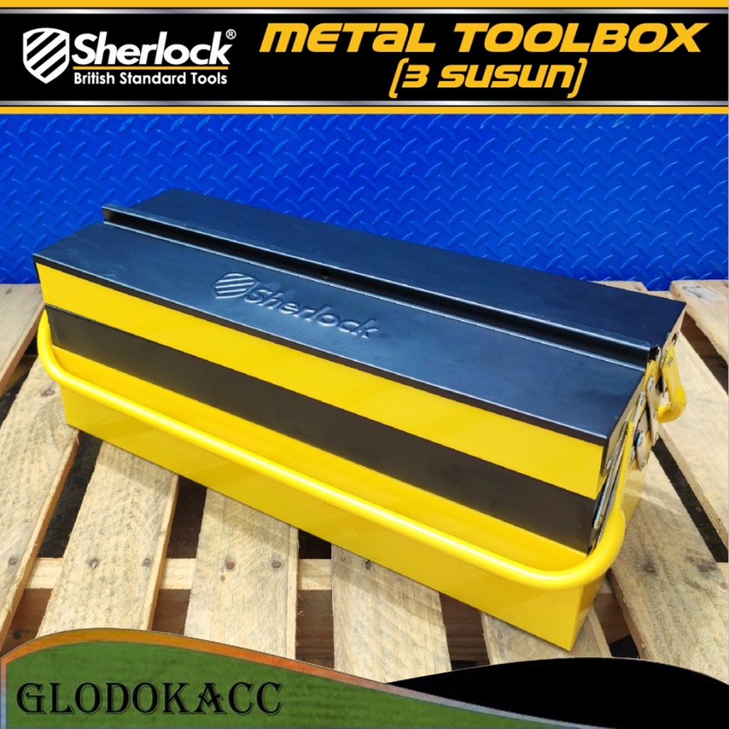 Tool Box Besi 3 Susun Metal Toolbox 3 Layer Sherlock Daily Duty, Box Besi Serba Guna