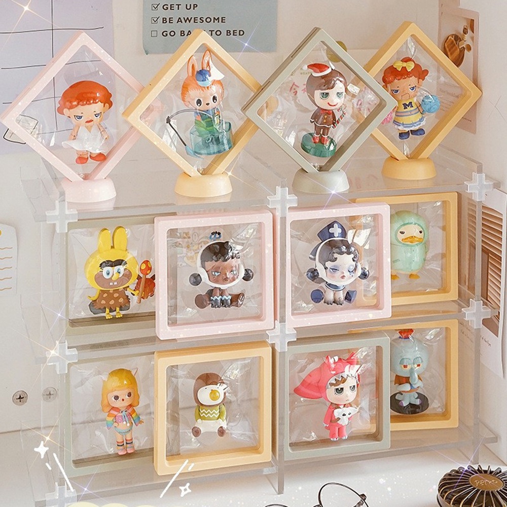 3d Frame Blind Box Display Frame DIY Dekorasi Meja Ornamen Kecil Garasi Kit Kotak Penyimpanan