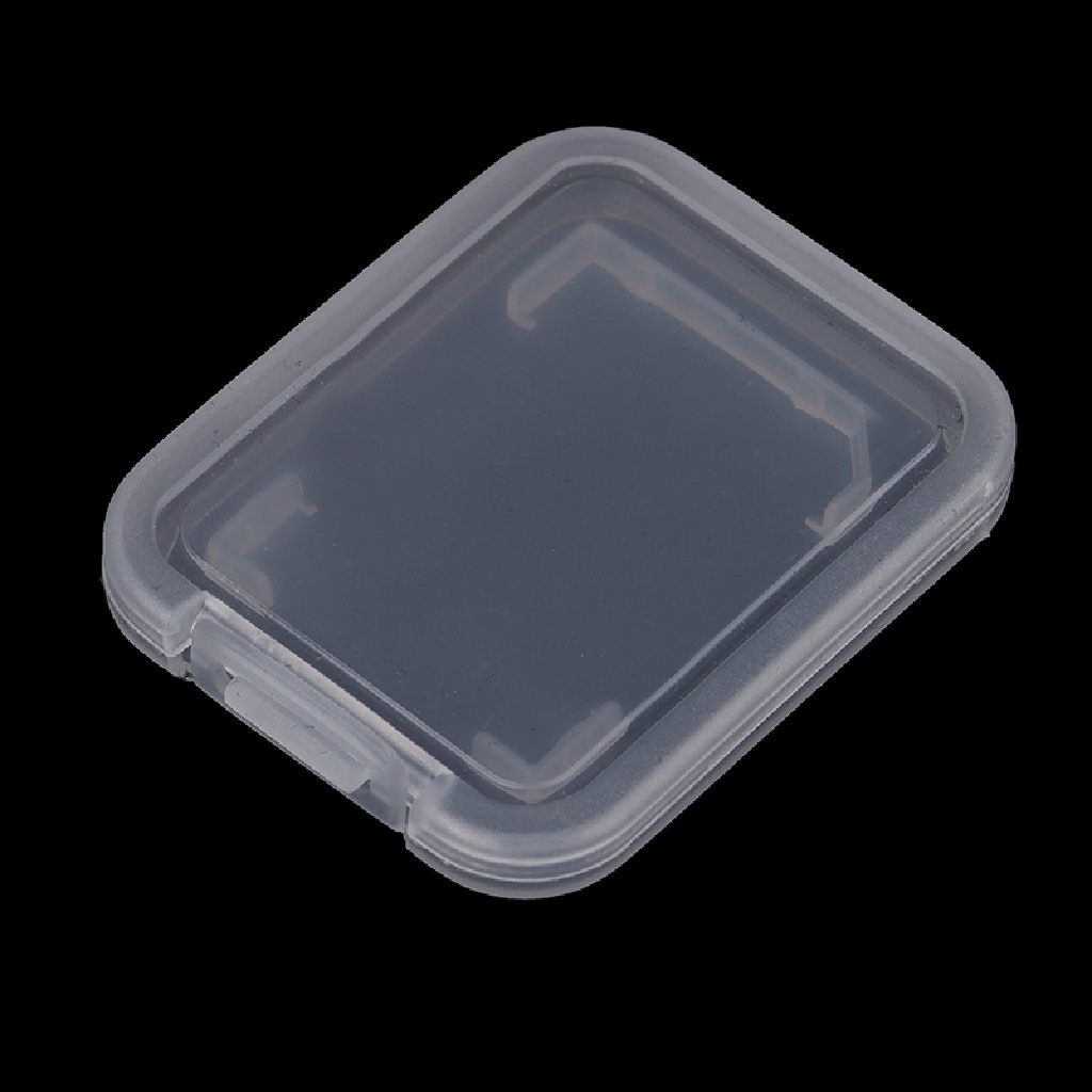 Sho 10PCs Transparan Standar SD SDHC Memory Card Case Holder Box Kotak Penyimpanan N