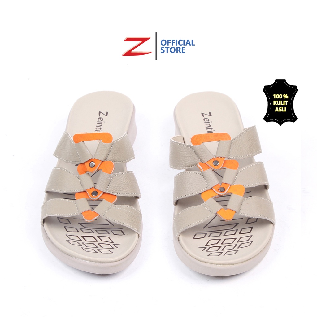 Zeintin - Sandal Kulit Wanita Wedges Original Zeintin Sandal Jepit Sandal Slide WR