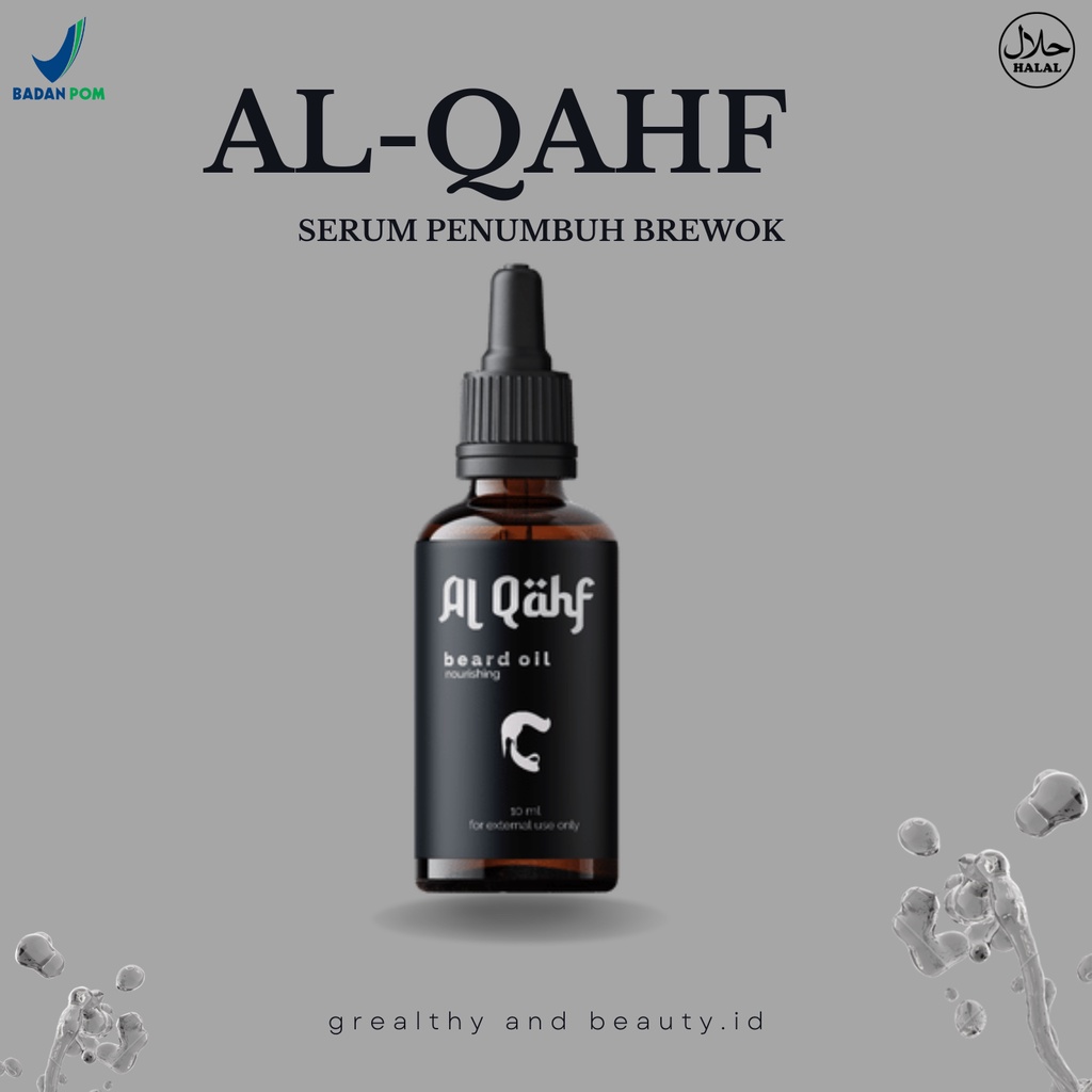 AL-QAHF – Penumbuh kumis & jenggot /  Serum AL-QAHF penumbuh brewok / Menyuburkan Alis