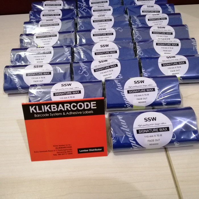 

RIBBON BARCODE JAPAN WAX SIGNATURE 110 X 70 METER - JAPAN QUALITY