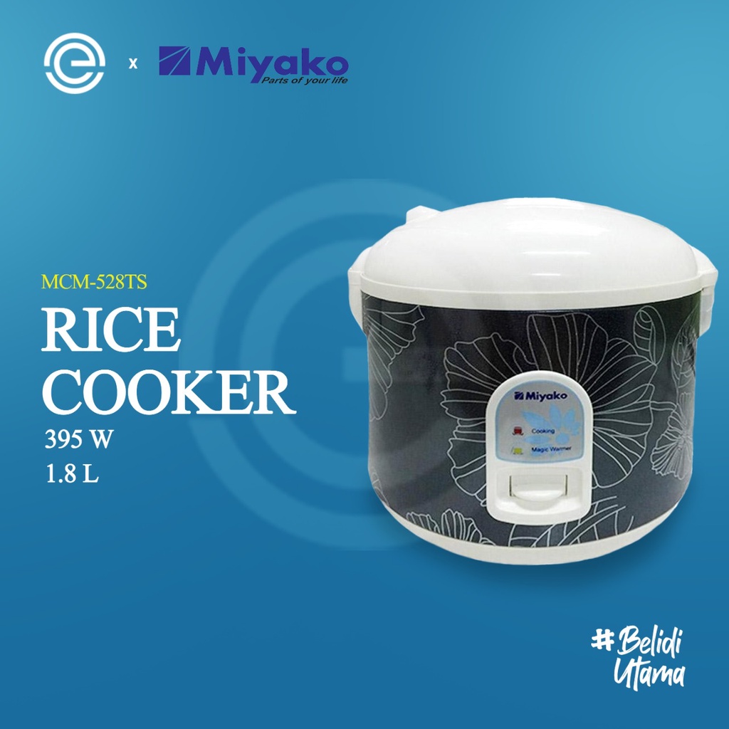 Jual MIYAKO Rice Cooker 1.8 Liter MCM528TS Shopee Indonesia