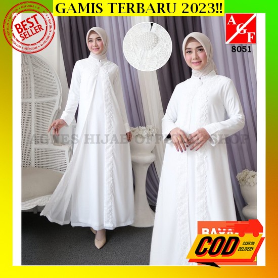 Indistoree - Gamis Cika Crinkle Airflow Terbaru 2022 Kekinian Viral Dewasa Simpel Elegan Busui Frend
