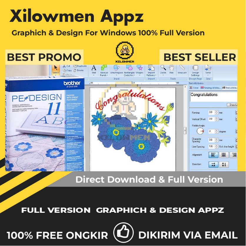 [Full Version] PE-DESIGN Pro Design Graphics Lifetime Win OS