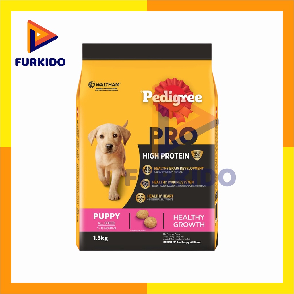 Pedigree Dog Puppy Highprotein 1,3 Kg / Makanan Kering Anjing