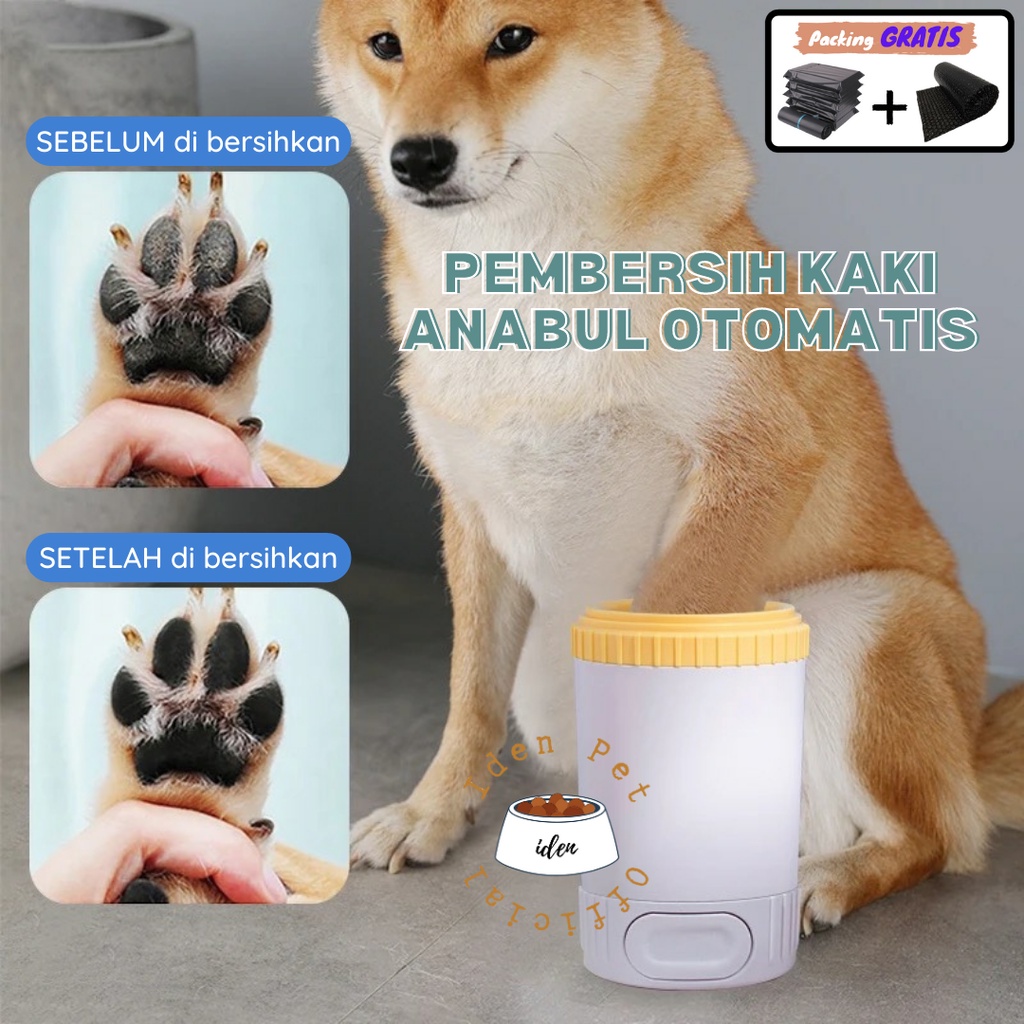 Alat Pembersih Kaki Anjing Kucing Otomatis Dog Paw Cleaner Cat Foot Washer