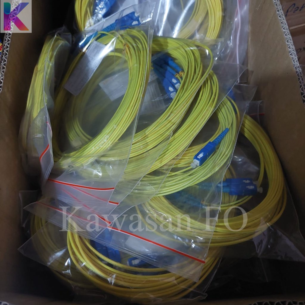 Kabel Patchord / Patchcord SC UPC 10 Meter 2mm DupLex Pabrikan Panjang 10 Meter