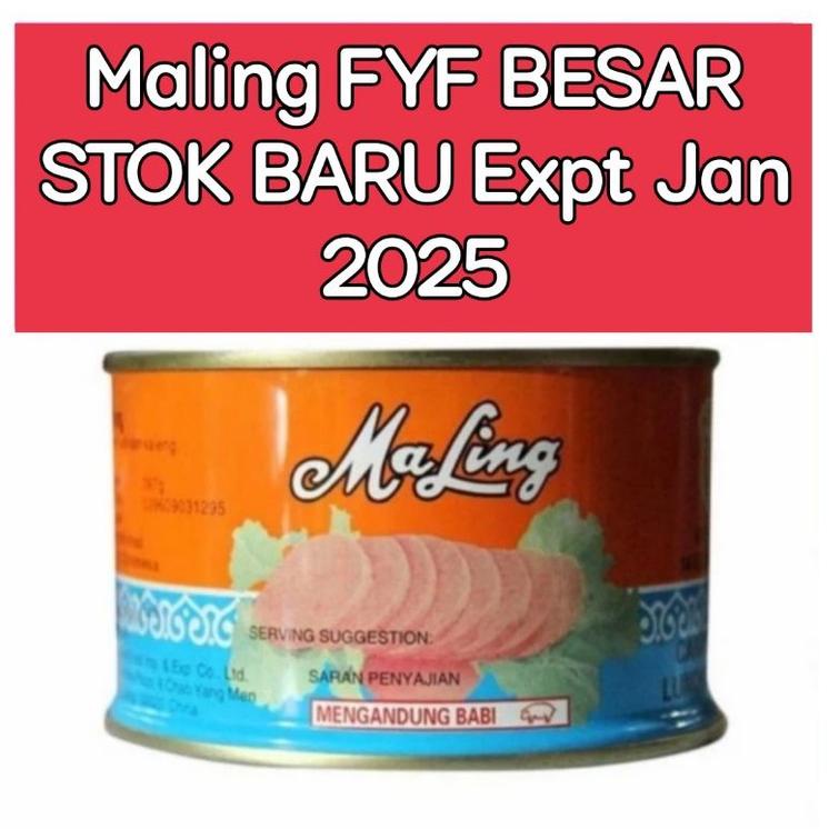 

cxl60 MaLing Ham FYF 397gr - Canned Pork Luncheon Meat Ham 397gr NONHALAL ..,,.,,.,