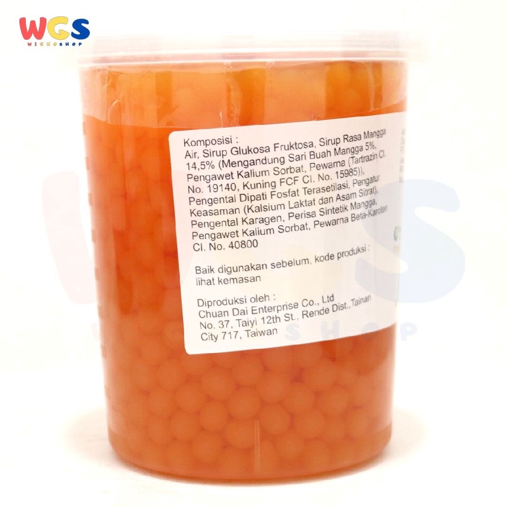 Chuan Dai Popping Boba Mango Coating Juice 1kg