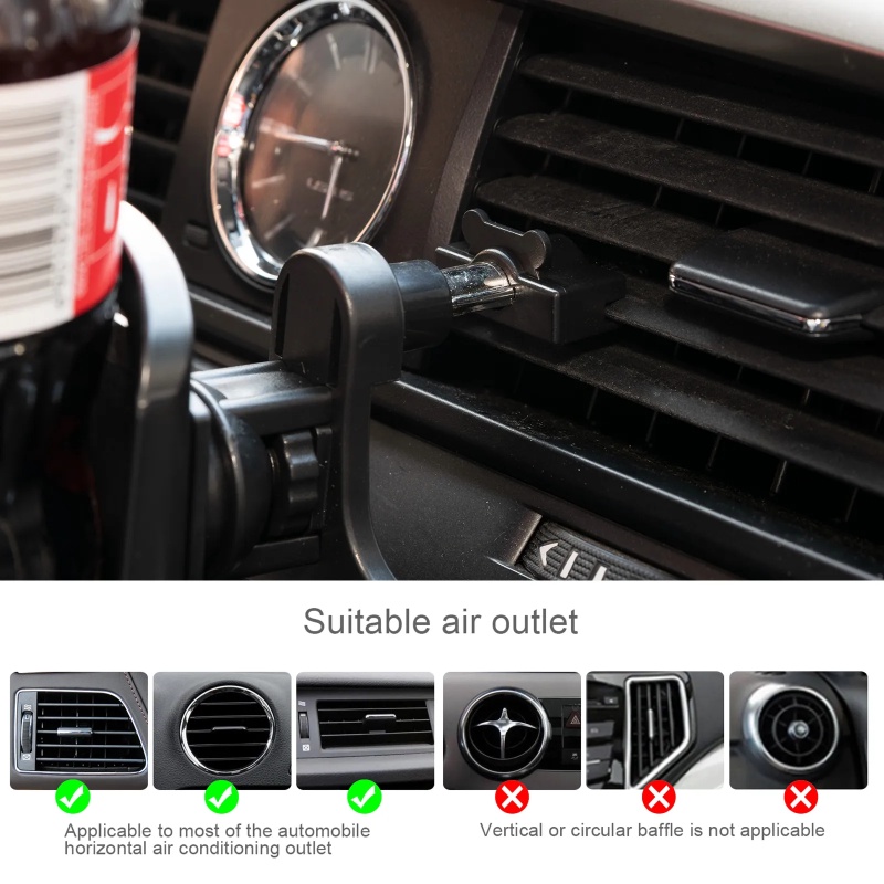 Multi-fungsi Auto Organizer Accessary Universal Mobil Tempat Minuman Tempat Botol Air Outlet Udara Cangkir Air Klip Bracket Adjustable Water Bottle Bracket