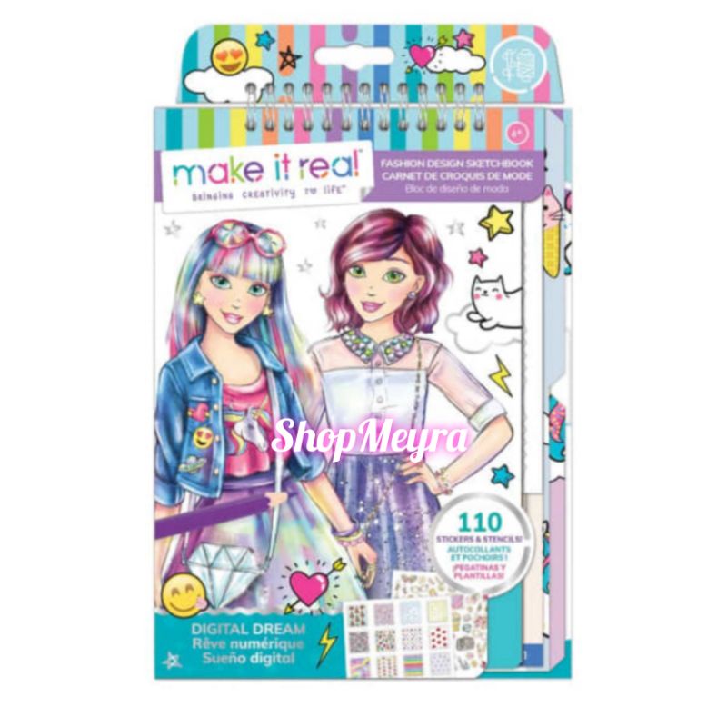 

Make It Real Fashion Design Sketchbook Digital Dream