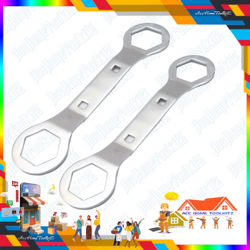 KUNCI KLEP BAUT KAMPAS KOPLING , L , 17 X 24 , 39 X 41 MM CVT COUPLING BLOK MESIN NUT WRENCH