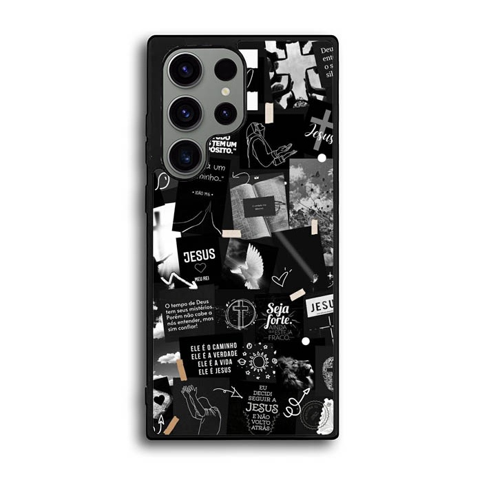 Casing Hardcase Case Samsung Galaxy S23 S22 S21 Plus Ultra FE Jesus AB0907 Custom Case