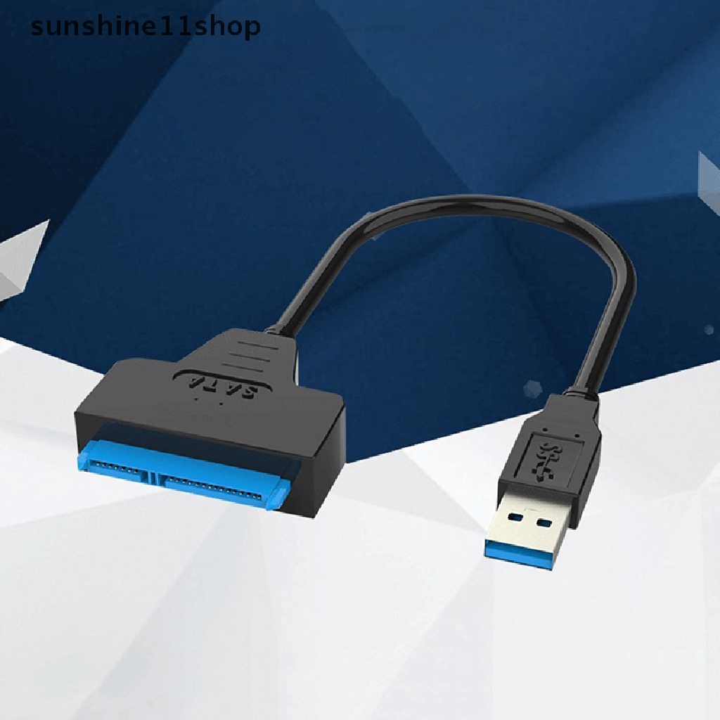 Sho Kabel Hardisk USB3.0 Ke Sata Kompatibel Dengan Hardisk HDD 2.5 Inci SSD Konektor Komputer Usb 2.0 Sata Adapter Cable N