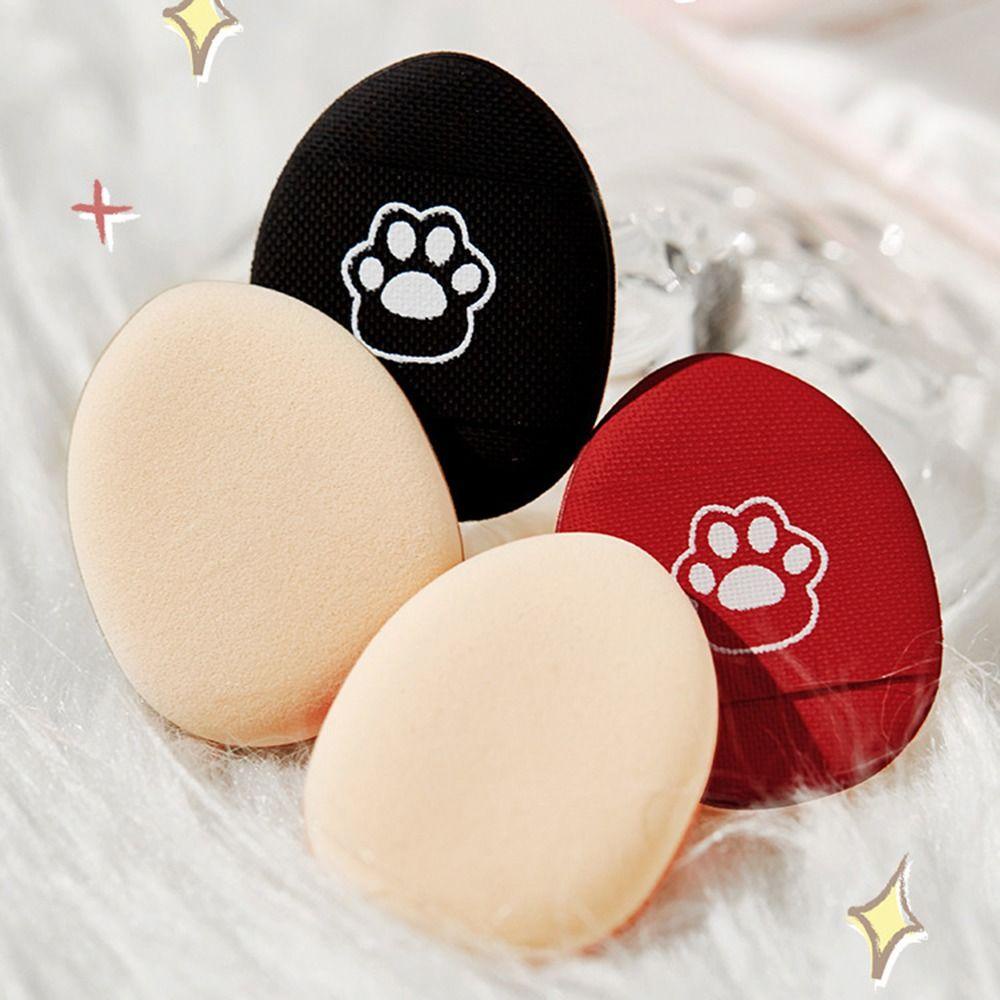 Needway Mini Finger Puff Lucu Kartun Wajah Makeup Puff Blush Loose Powder Puff Concealer Cream Cushion Kering Basah Penggunaan Ganda Alat Foundation Makeup Spons