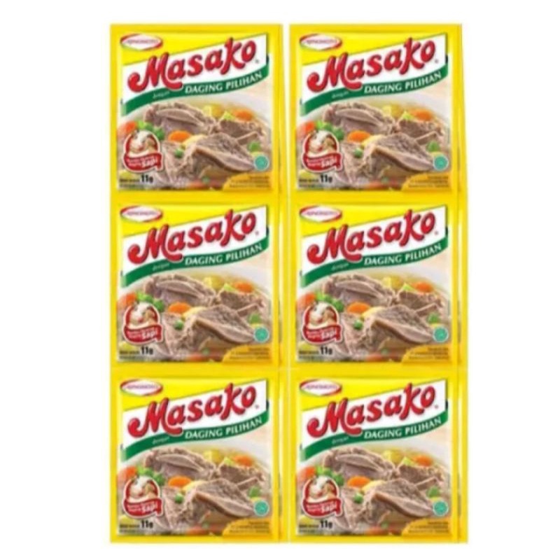 Masako ayam atau sapi renceng (12 sachet)