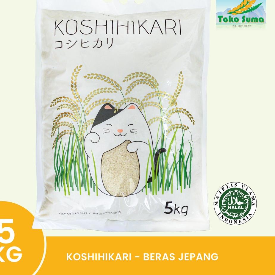 

☈ Koshihikari Beras Jepang 5KG Ω
