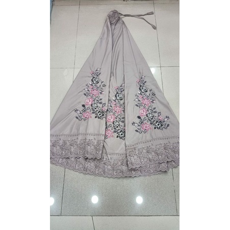 MUKENA KHADIJAH BORDIR STRIMIN / MUKENA KHADIJAH / MUKENA BORDIR / MUKENA BUKITTINGGI