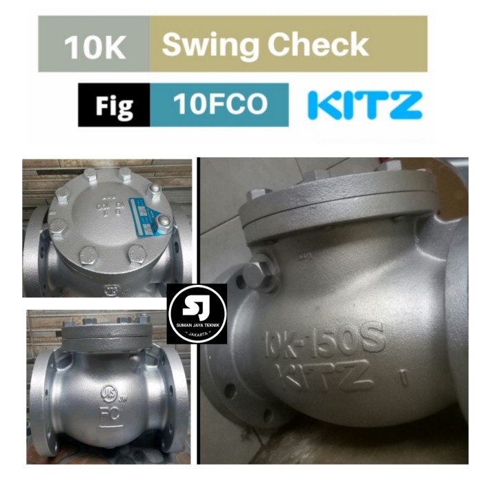Laku Swing Check Valve 6 Inch Kitz Jis 10K