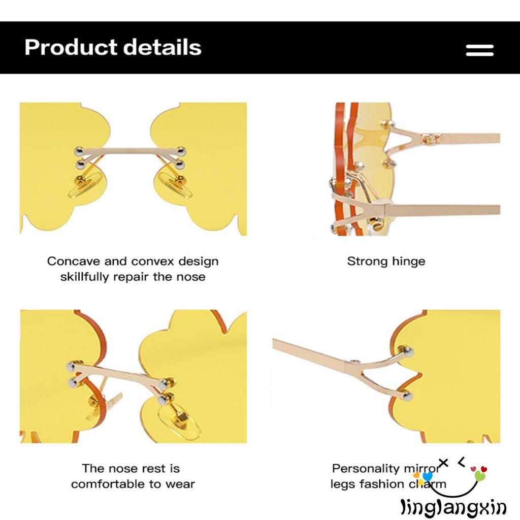 Llx-kacamata Hitam Wanita Tanpa Bingkai Irish Shamrock