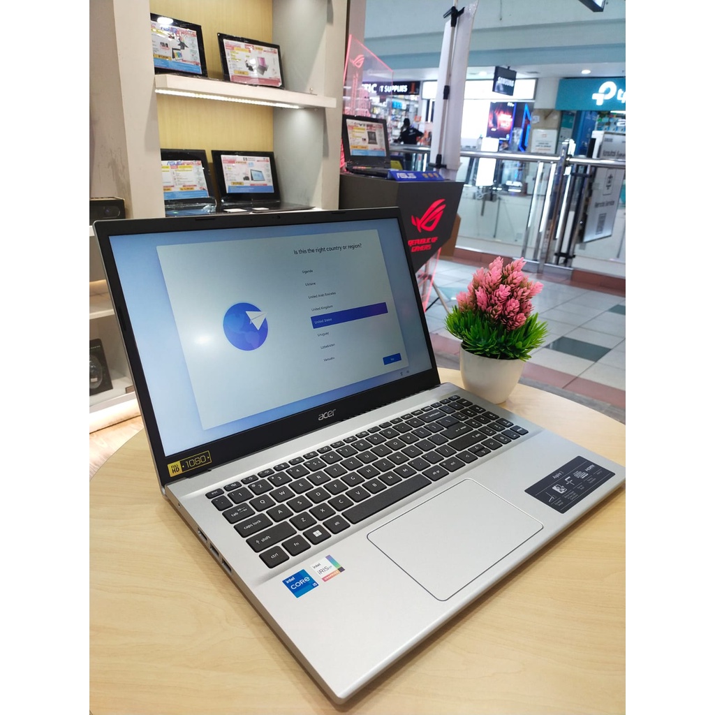 ACER ASPIRE 3 A315 INTEL I5 1235U 16GB 512GB IRIS XE 15.6&quot; FHD WIN11HOME TERBARU