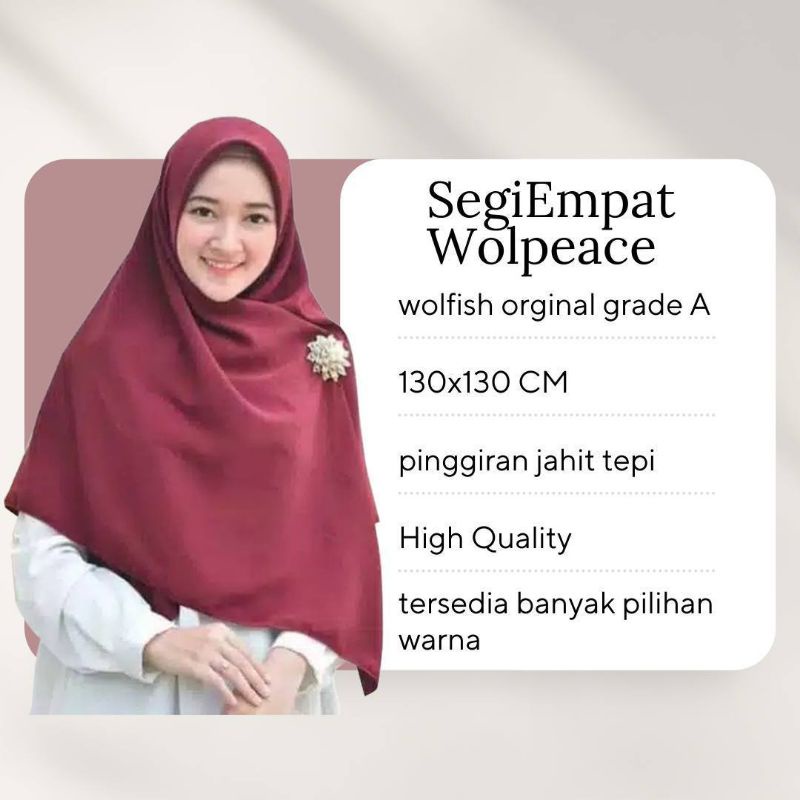 hijab segi empat syar'i/hijab segi empat instan/hijab segi empat simple/hijab segi empat polos