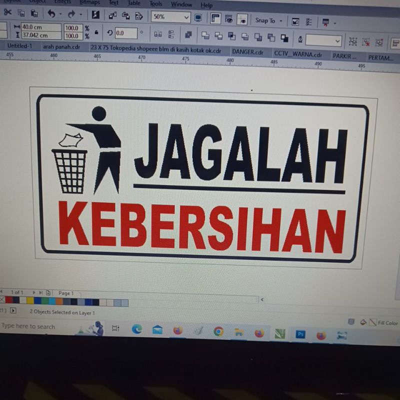 

Stiker jagalah kebersihan 40x20