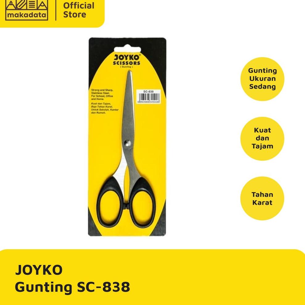 

A79 SCISSORS / GUNTING SEDANG JOYKO SC-838 MURAH TERLARIS そ